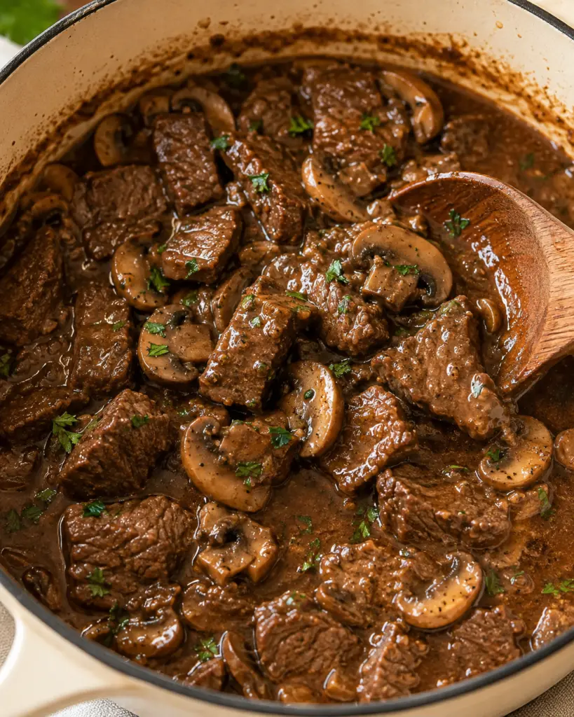 Mushroom Beef Tips