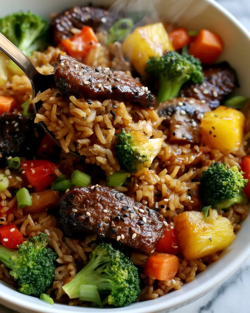 Pineapple Beef Fried Rice