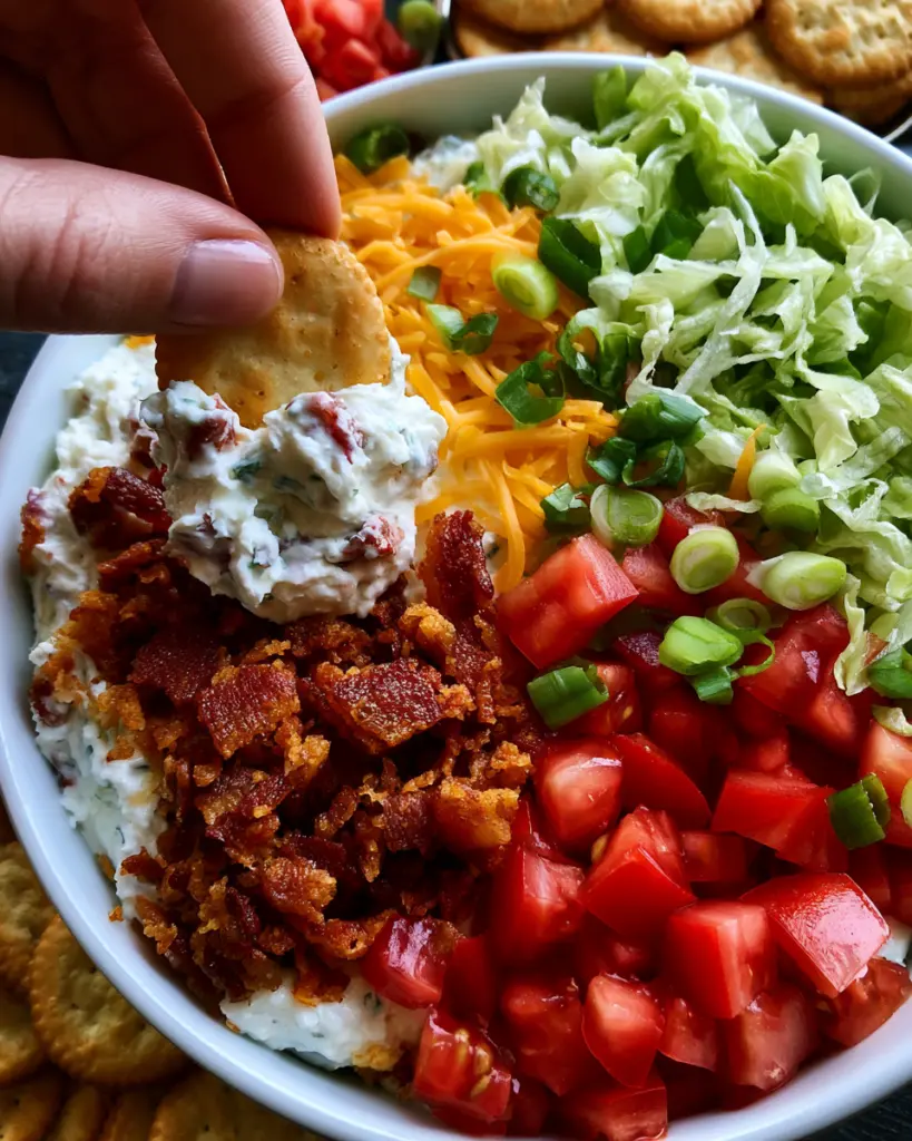 Easy 4 Ingredient Cold BLT Dip Recipe 4 Ranch BLT Dip