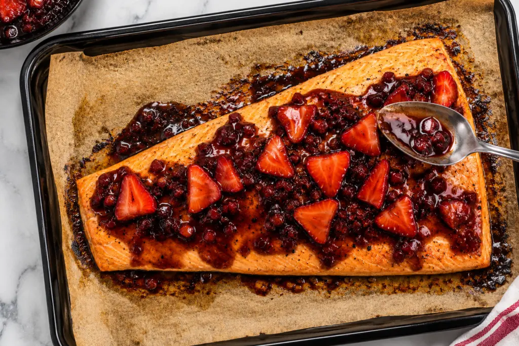 Strawberry Balsamic Glazed Salmon Recipe 7 Strawberry Balsamic Glazed Salmon Recipe