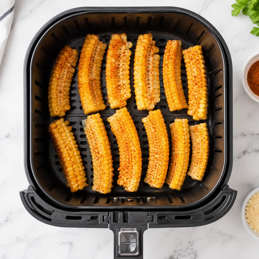Air Fryer Corn Ribs Recipe 5 Seasoned air fryer corn ribs
