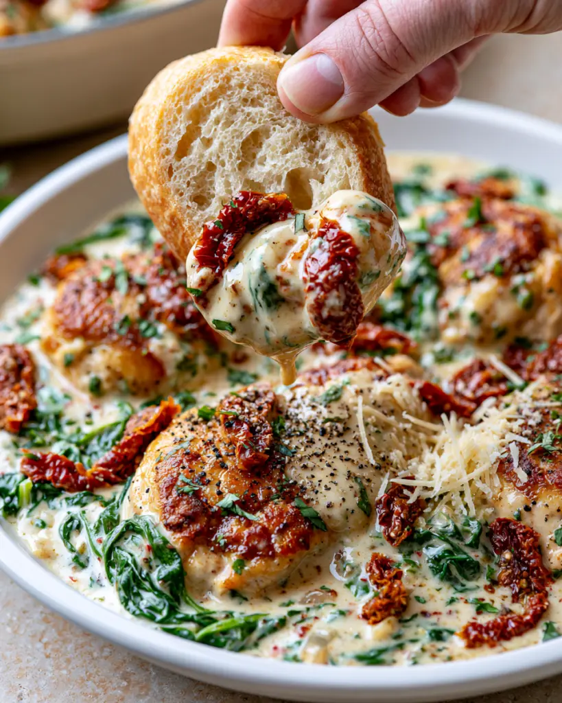 One-Pan Tuscan Chicken Recipe 6 Serving One-Pan Tuscan Chicken