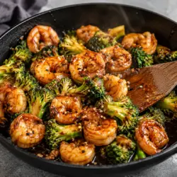 Shrimp and Broccoli Stir Fry recipe card