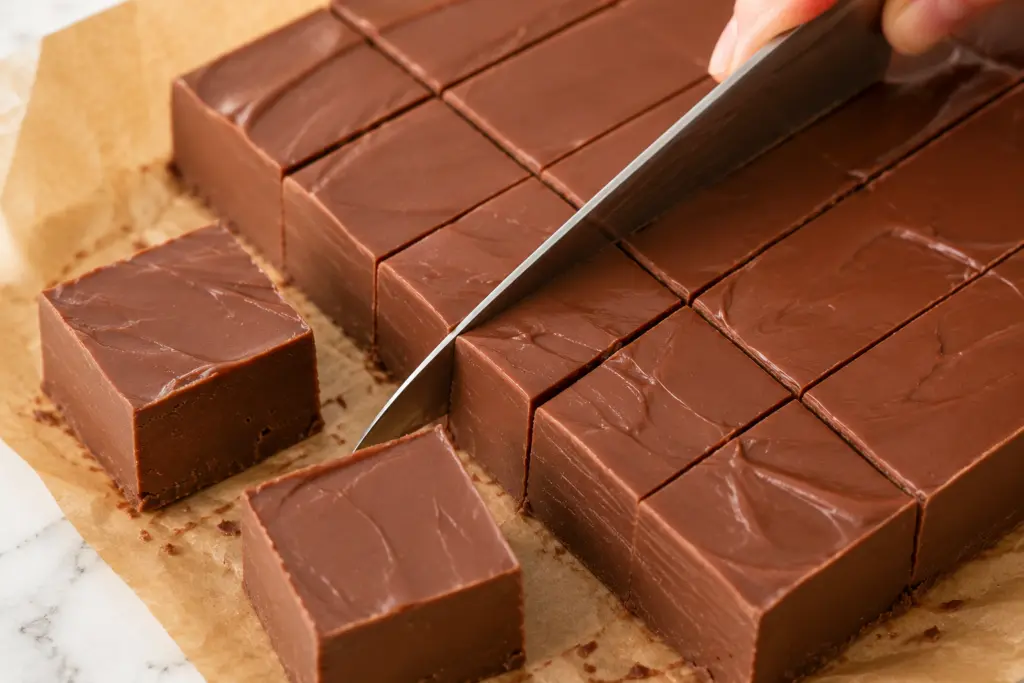 Slice Perfect Fudge Squares