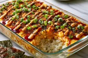 Viral TikTok Salmon Sushi Bake Recipe