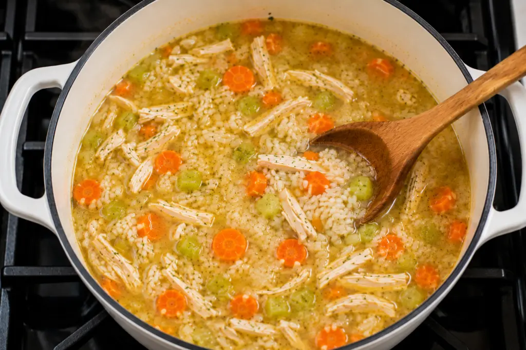 Chicken Lemon Rice Soup Recipe