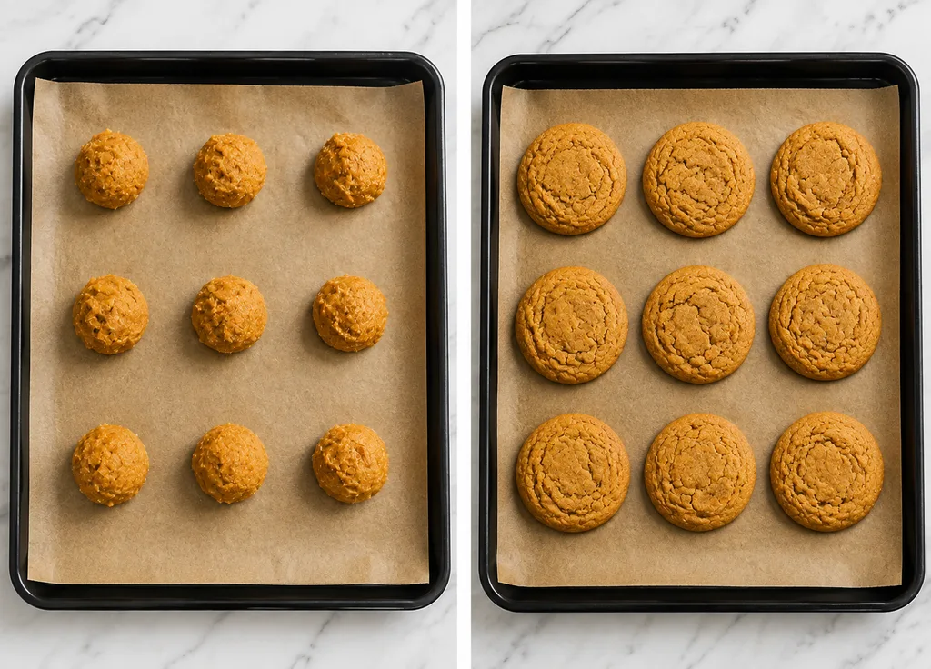 The Best Vegan Pumpkin Spice Cookies Recipe 4 Before and After vegan pumpkin spice cookies