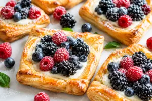 Easy Puff Pastry Fruit Tarts Recipe