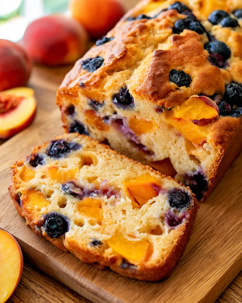Peach Sourdough Quick Bread Recipe 6 Blueberry Peach Sourdough Quick Bread