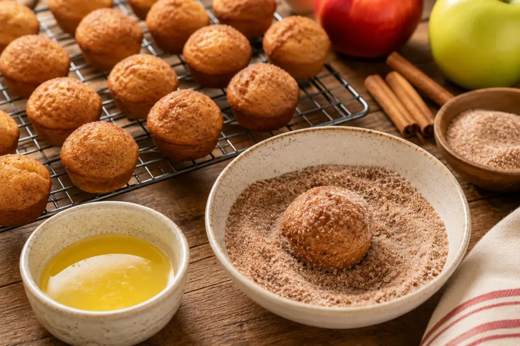 Easy Apple Cider Donut Holes Recipe 4 Cinnamon Sugar Apple Cider Donut Holes