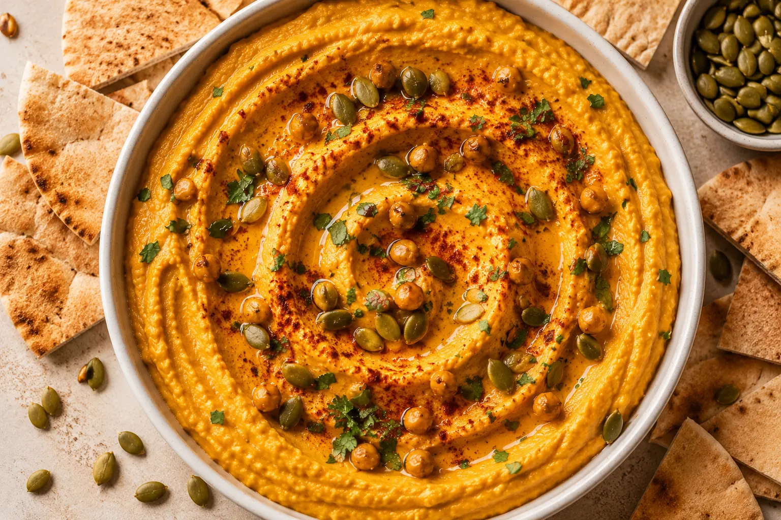 Creamy Pumpkin Hummus Recipe
