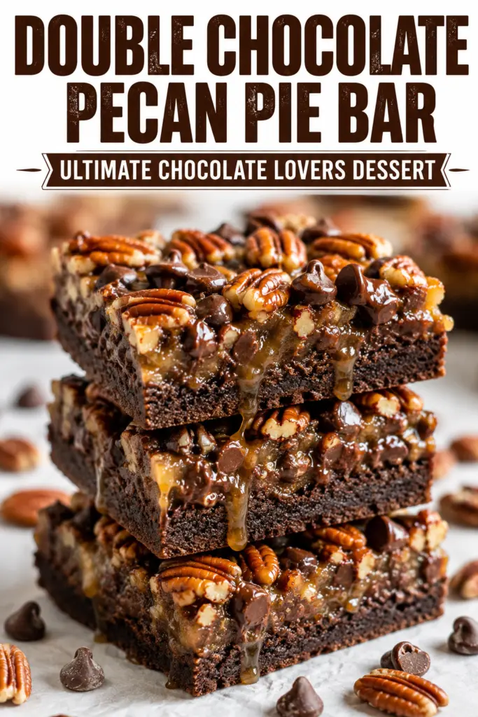 Double Chocolate Pecan Pie Bars