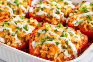Buffalo Chicken Stuffed Peppers Recipe