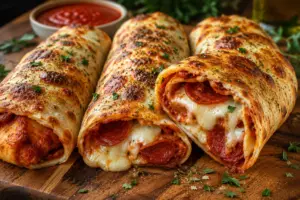 Easy & Quick Baked Pizza Wraps Recipe