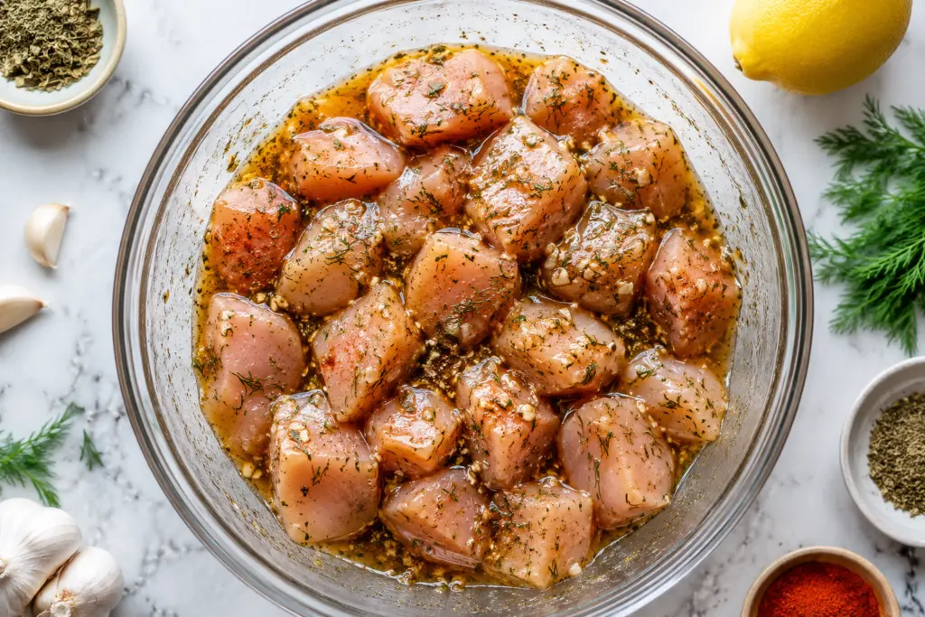 Herb-Marinated Chicken with Lemon and Spices 