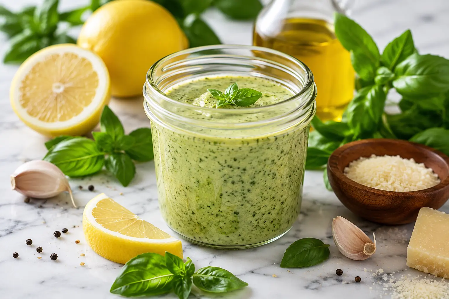 Homemade Lemon Basil Vinaigrette Recipe
