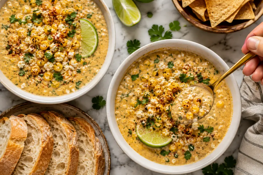 Easy Mexican Street Corn Soup 5 Mexican Street Corn Soup Serving