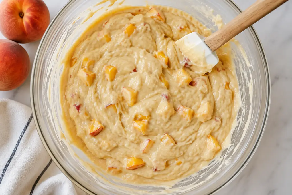 Peach Sourdough Quick Bread Recipe 4 Peach Sourdough Quick Bread Batter