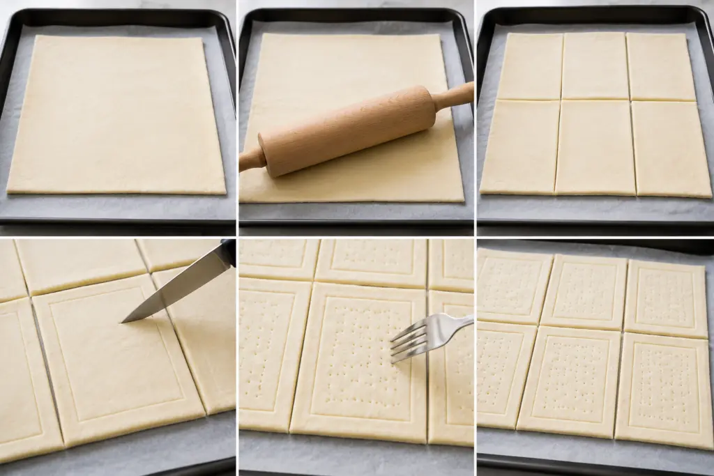 Easy Puff Pastry Fruit Tarts Recipe 3 Prepare the Pastry