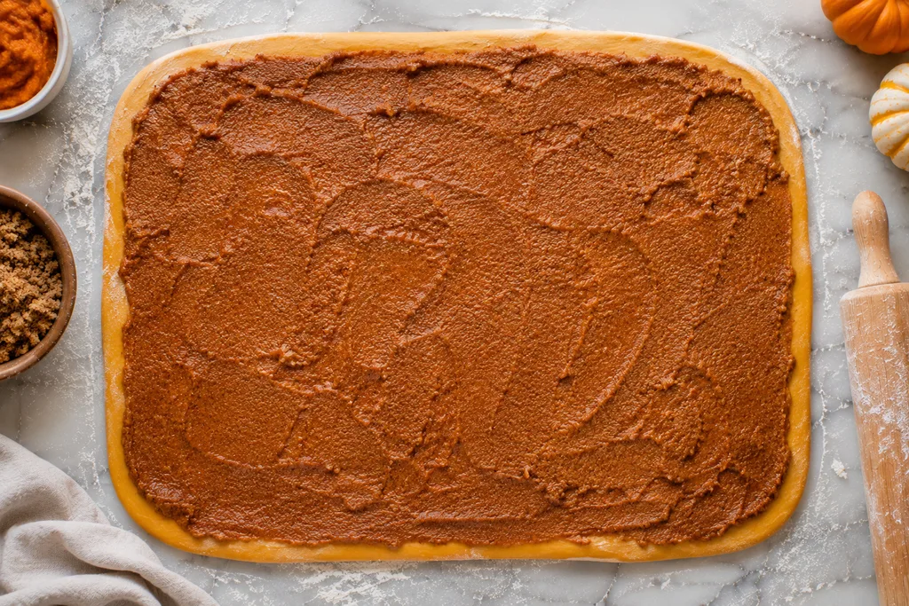 Sourdough Pumpkin Cinnamon Rolls Recipe 5 Spread the pumpkin cinnamon filling