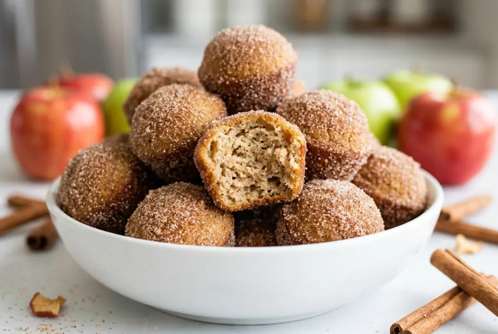 Easy Apple Cider Donut Holes Recipe 5 Serving Apple Cider Donut Holes
