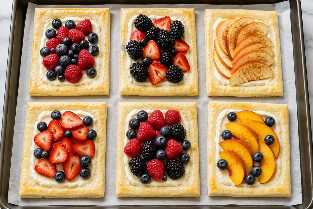Easy Puff Pastry Fruit Tarts Recipe 5 puff pastry fruit tarts