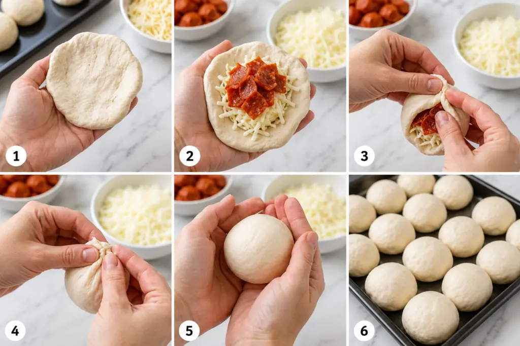 Easy Pizza Pull Apart Rolls Recipe 4 Stuffed pizza pull apart rolls Tutorial