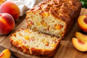 Peach Sourdough Quick Bread Recipe