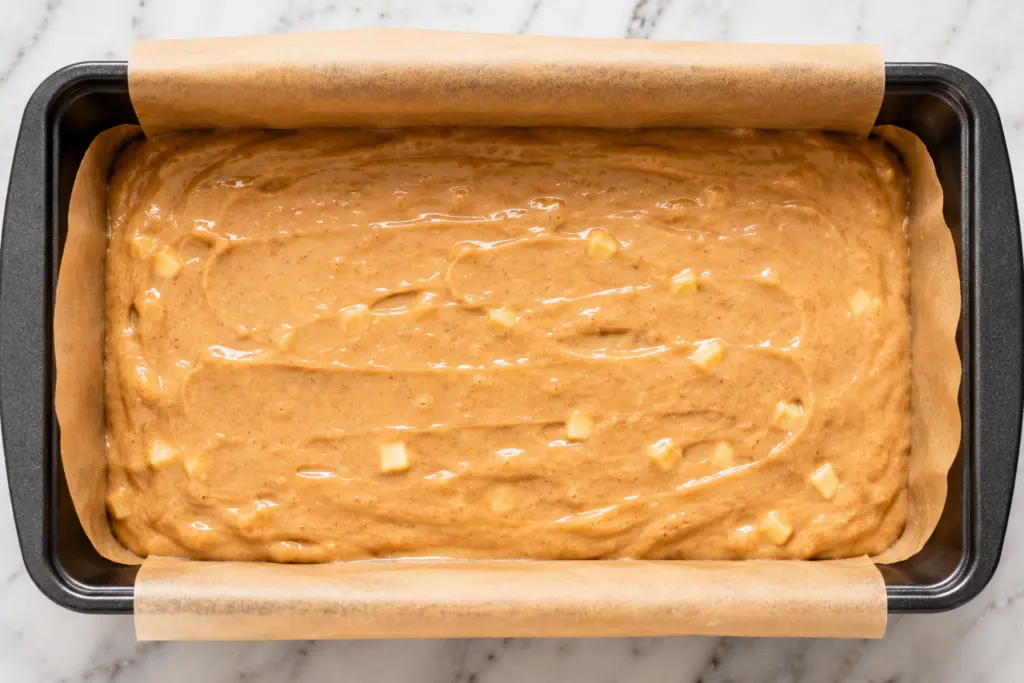 Apple Cider Donut Bread Recipe 4 Unbaked Spiced apple cider donut bread
