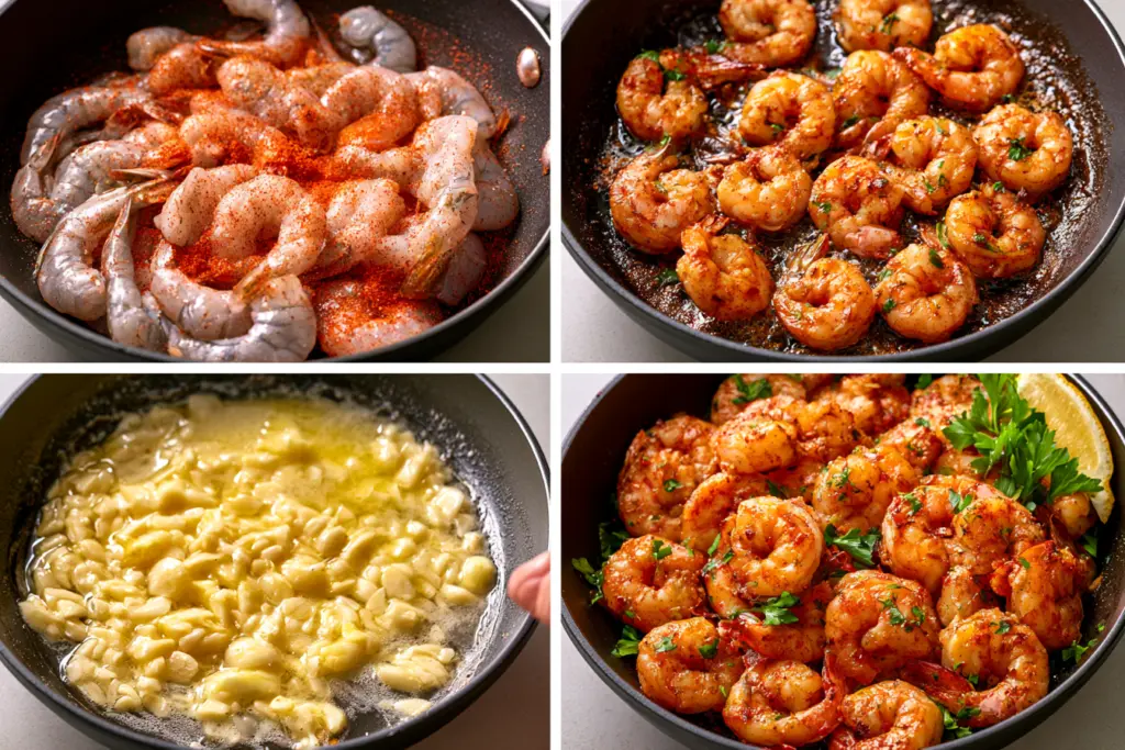 Easy Cajun Shrimp Recipe 3 cooking process of Easy Cajun Shrimp
