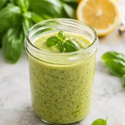 Homemade Lemon Basil Vinaigrette Recipe card