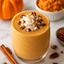 pumpkin pie smoothie recipe card