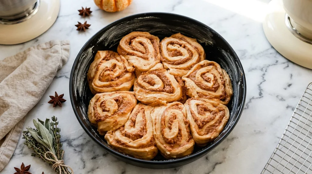 Sourdough Pumpkin Cinnamon Rolls Recipe 7 Sourdough Pumpkin Cinnamon Rolls rise