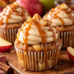 Apple Pie Cupcakes with Salted Caramel Frosting 8 Apple Pie Cupcakes with Salted Caramel Frosting Recipe Card