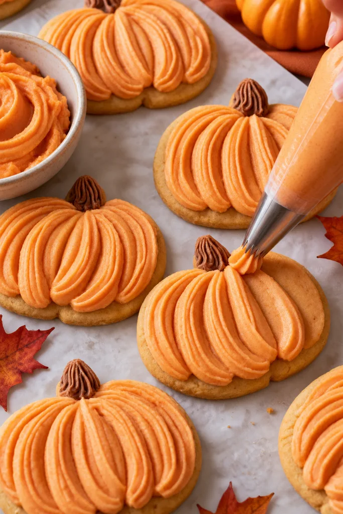Autumn Pumpkin Cookie Decorating