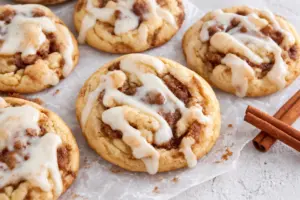 Cinnamon Rolls cookies with Cream Cheese Icing