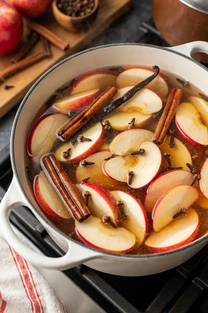 Fall Simmer Pot Recipes (Easy + Simple Stovetop & Crock Pot) 4 Classic Cinnamon-Apple Simmer Pot
