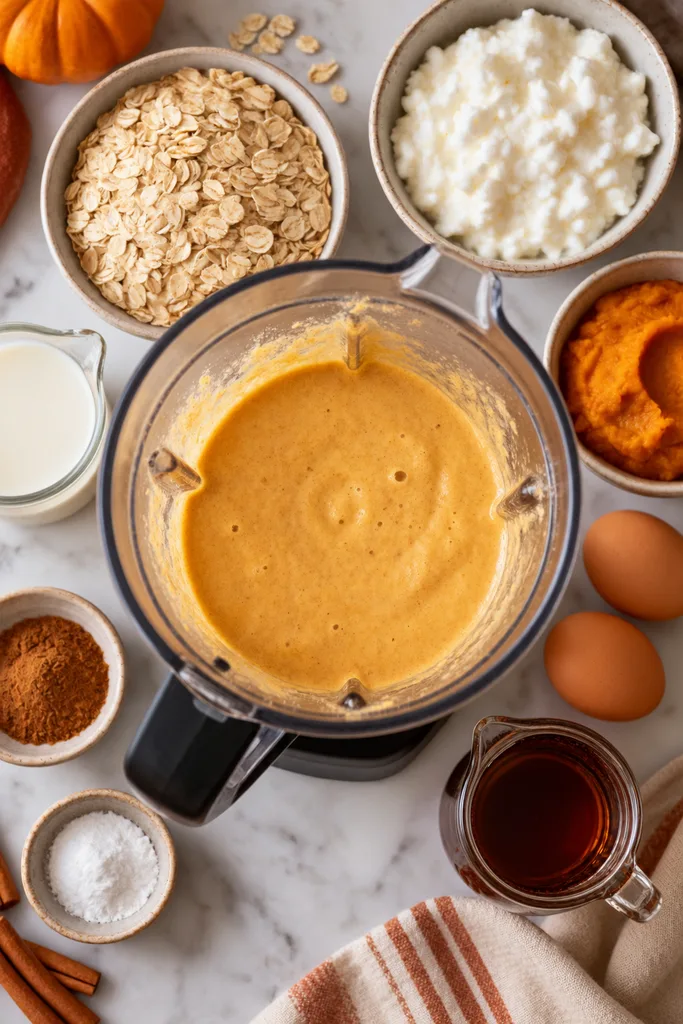 Cozy Autumn Pumpkin Batter Flat Lay