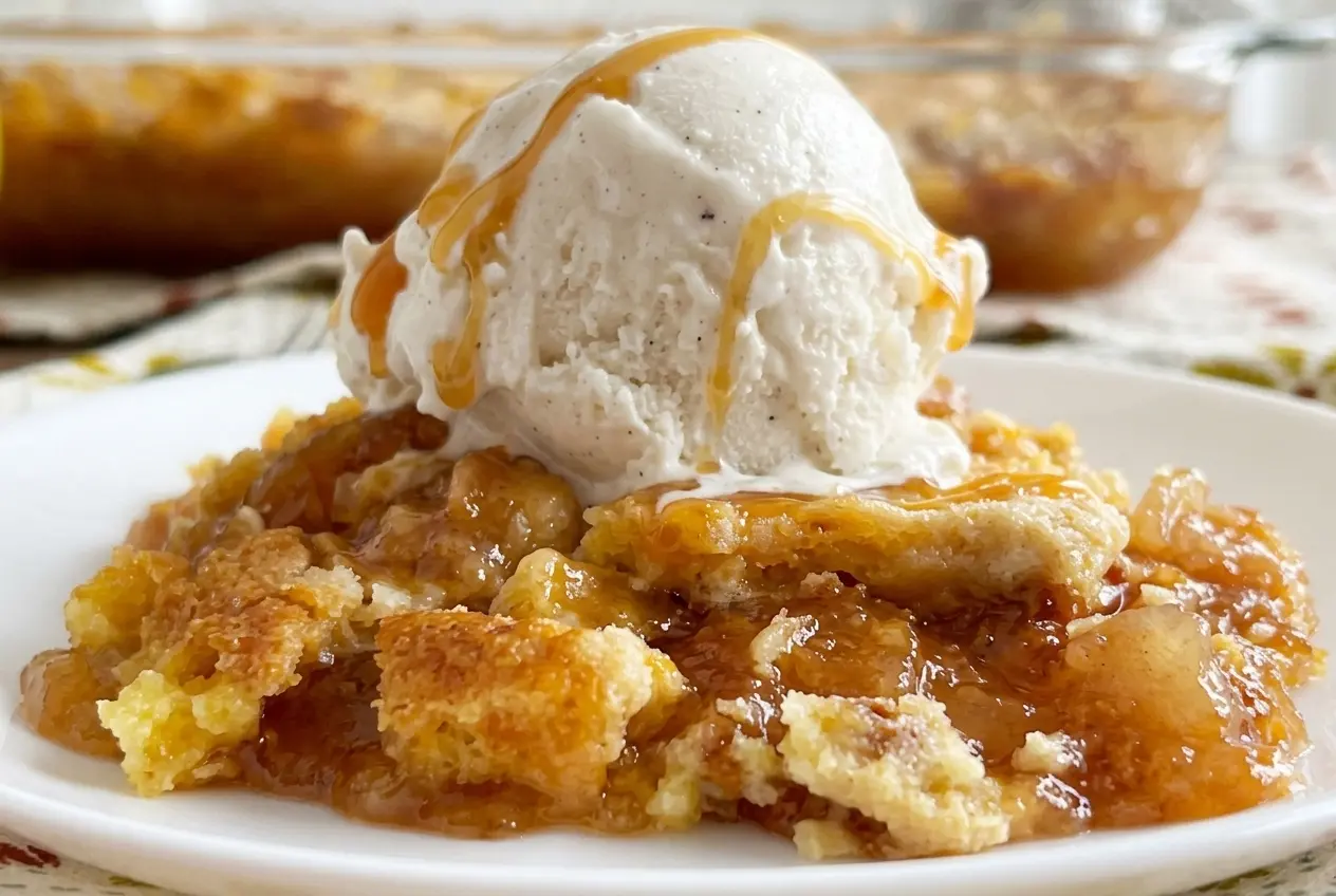 Easy Caramel Apple Dump Cake Recipe