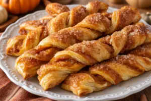 Flaky Sourdough Pumpkin Pie Twists Recipe