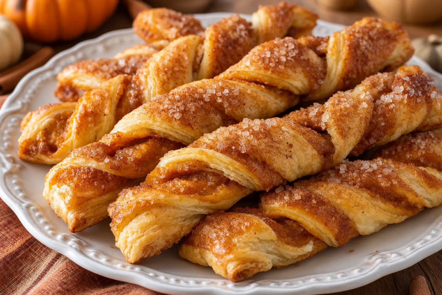 Flaky Sourdough Pumpkin Pie Twists Recipe
