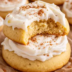 Soft Frosted Eggnog Cookies 5 Soft Frosted Eggnog Cookies Stack