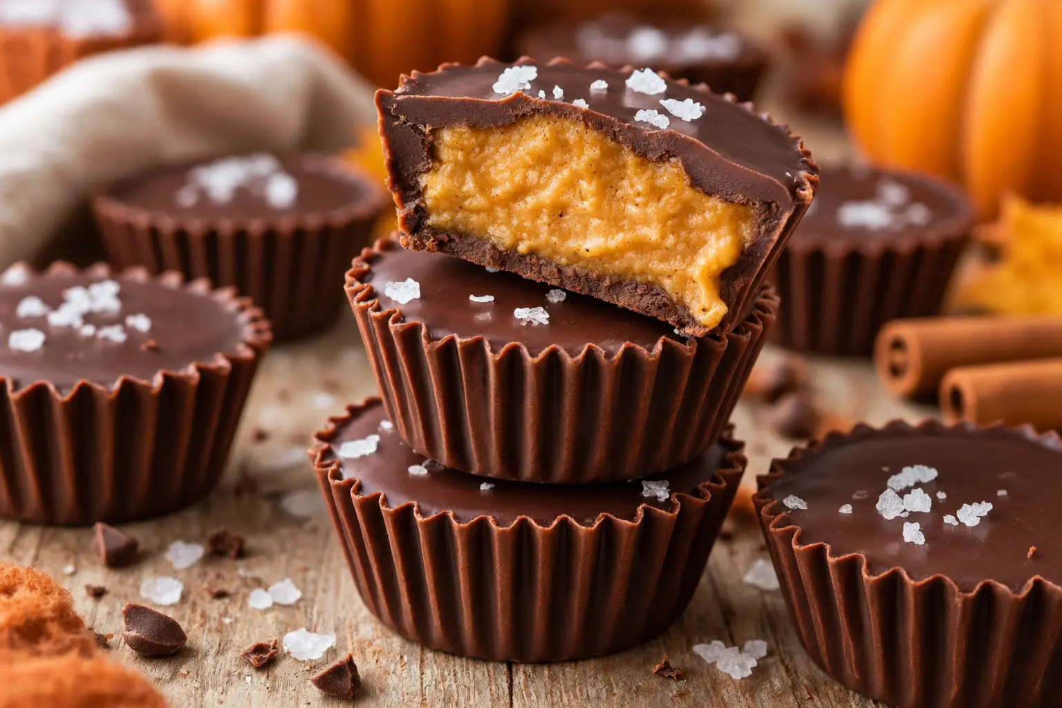 Nut Pumpkin Chocolate Cups Recipe (No Bake, Vegan, & Gluten-Free!)