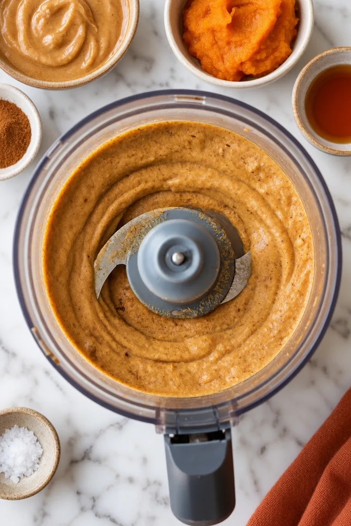 Nut Pumpkin Chocolate Cups Recipe (No Bake, Vegan, & Gluten-Free!) 4 Prepare the Pumpkin Nut Butter Filling