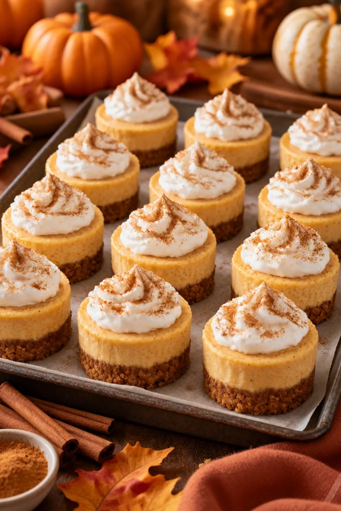no bake pumpkin cheesecakes