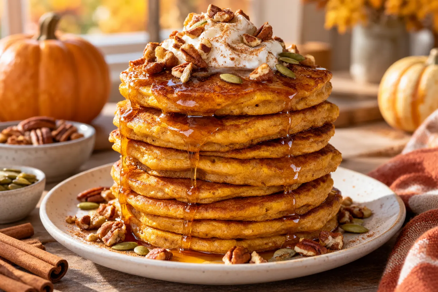 High Protein Pumpkin Pancakes Recipe