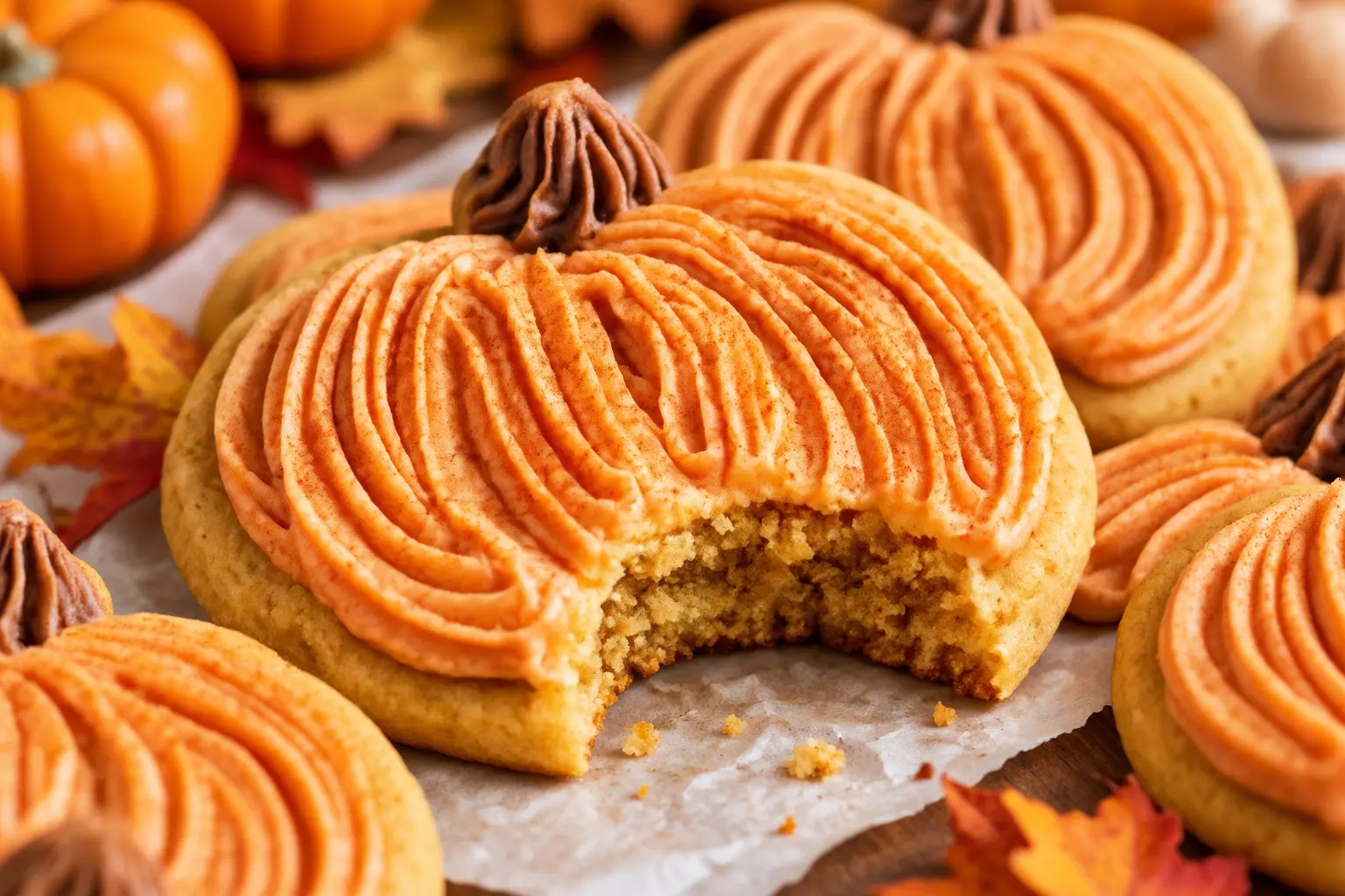 Sourdough Pumpkin Sugar Cookies with Creamy Buttercream