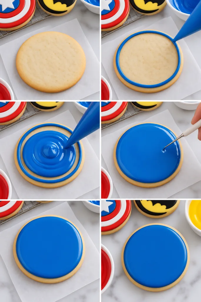 Super Easy Superhero Cookies Recipe 5 Superhero Cookie Icing Tutorial