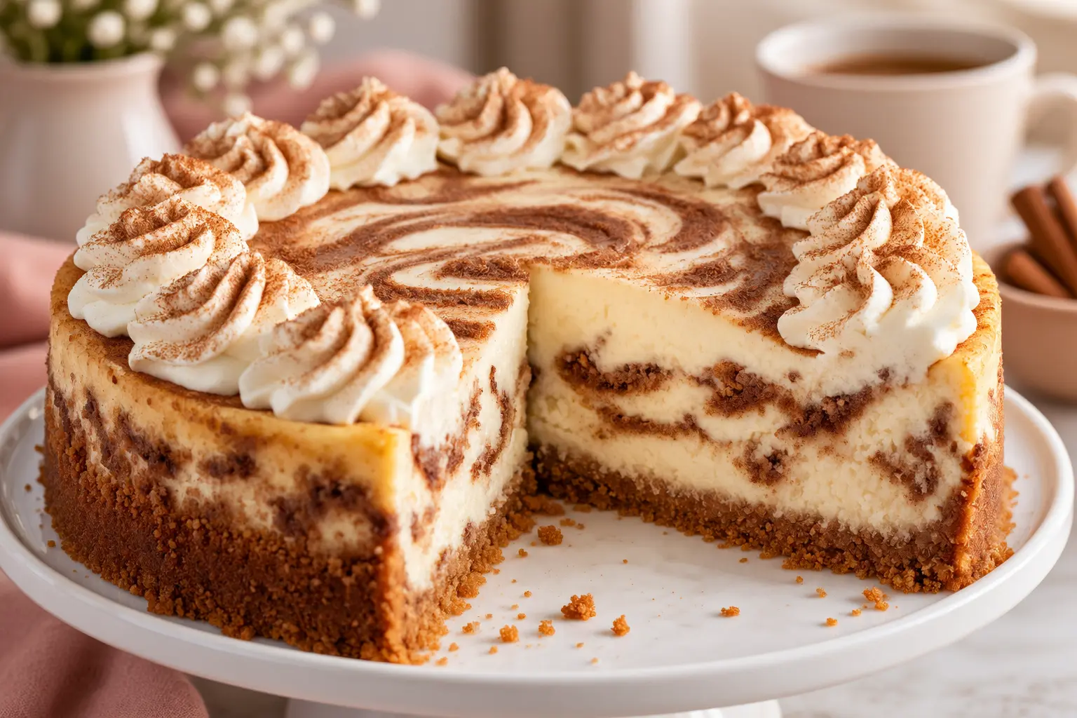 Cinnamon Swirl Cheesecake