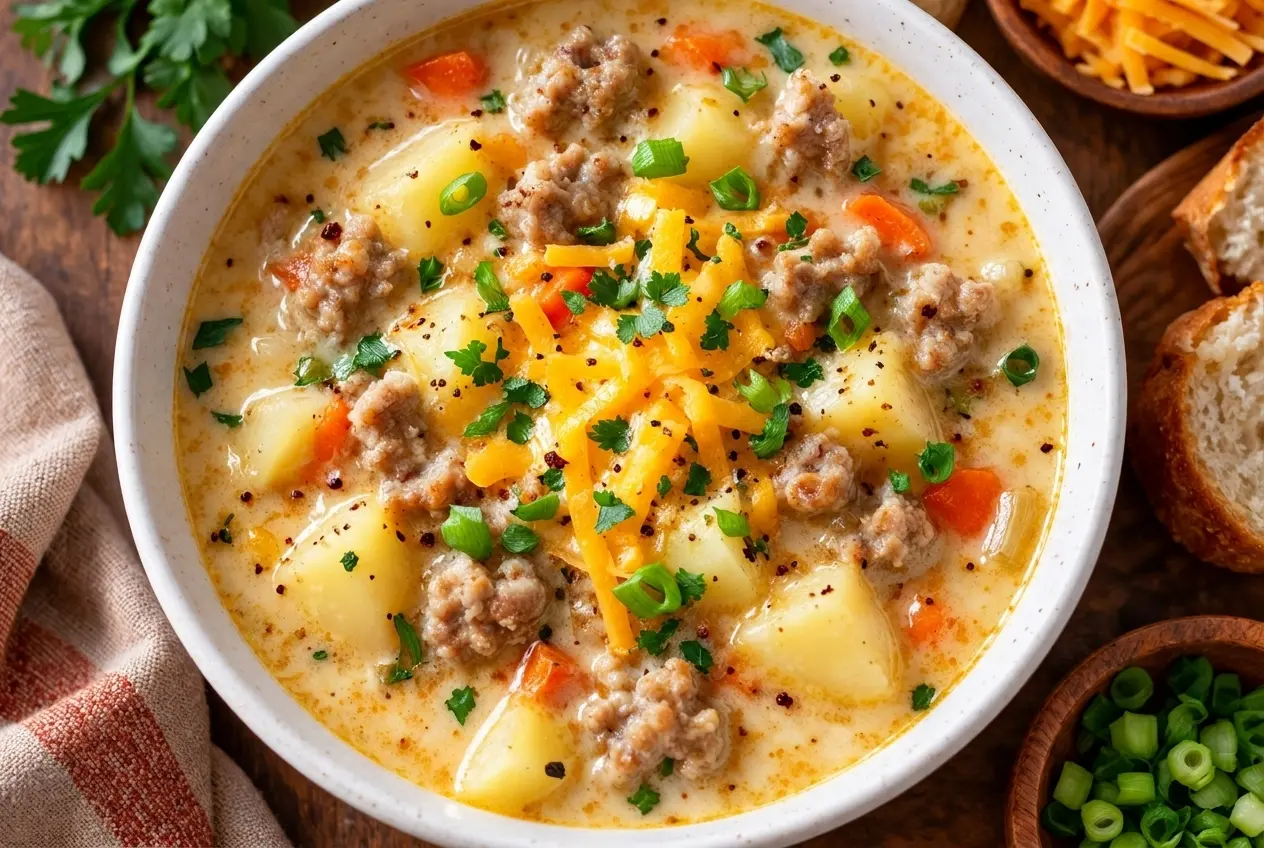 Creamy Sausage Potato Soup Recipe